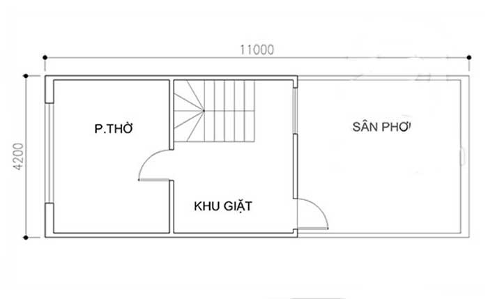 Tư vấn thiết kế nhà cho hai hộ gia đình sử dụng dt 46m2